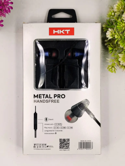 [HF1HKT12-4] HKT METAL PRO 3.5mm Handsfree Premium Sound & Comfort